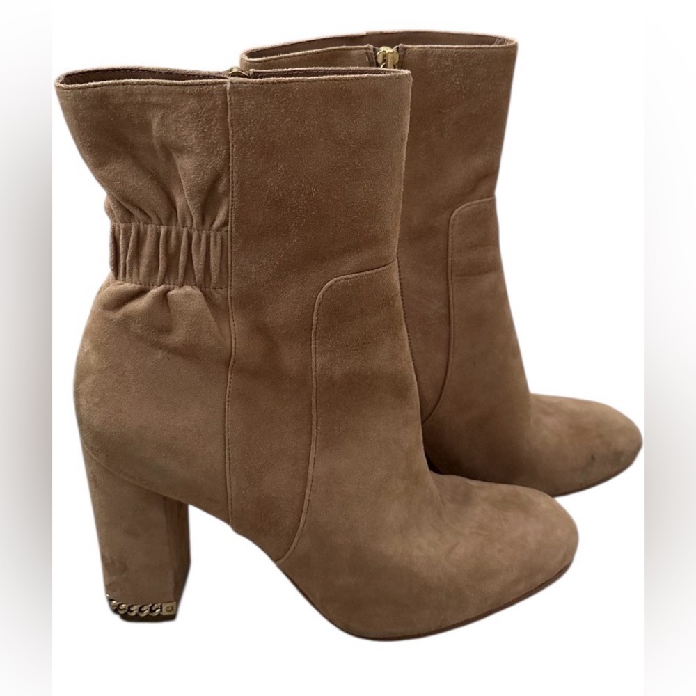Michael Kors Tan Suede Ankle Boots
